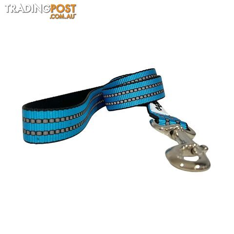 Reflective Dog Lead / Leash - Hand Made by The Bark Side - TBSLDREFAQU251.5 - photo 1 of 10