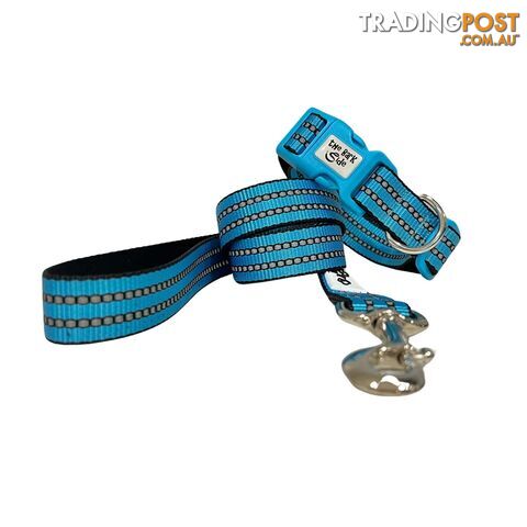 Reflective Dog Lead / Leash - Hand Made by The Bark Side - TBSLDREFAQU251.5 - photo 5 of 10