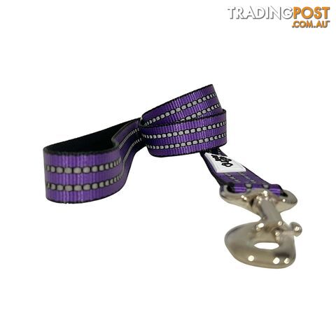 Reflective Dog Lead / Leash - Hand Made by The Bark Side - TBSLDREFAQU251.5 - photo 3 of 10