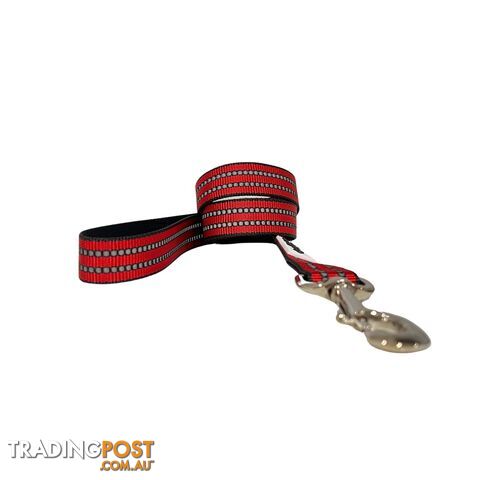 Reflective Dog Lead / Leash - Hand Made by The Bark Side - TBSLDREFAQU251.5 - photo 4 of 10