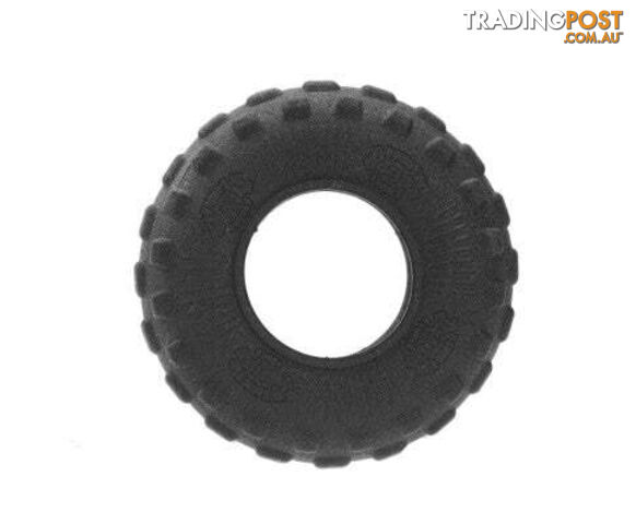 YES4PETS 2 x Dog/Puppy Terrain Rubber Tyre Toy - Dental Hygiene Chew Toy - V278-79782-TWO-RUBBER-TYRE-L