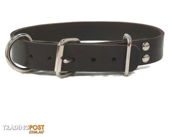 Local Hand Made Cow Leather Dog Collar - LLTC-LEATHCOL-S