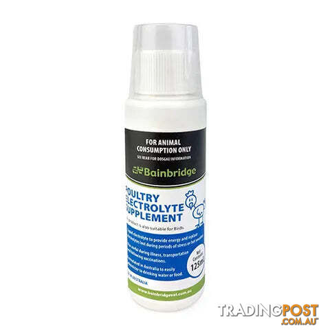 POULTRY ELECTROLYTE SUPPLEMENT-125ML-BAINBRIDGE - BB-A8537