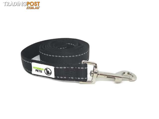 2m Nylon w/Reflective Stitching Dog Lead - Moondidley Pets - MDPLDREFLBLU202