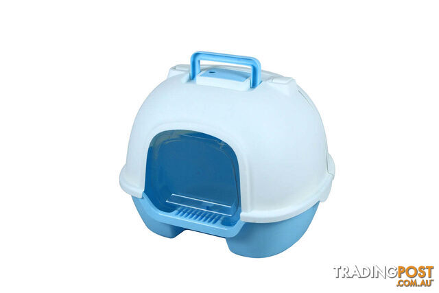 YES4PETS Portable Hooded Cat Toilet Litter Box Tray House with Handle and Scoop...