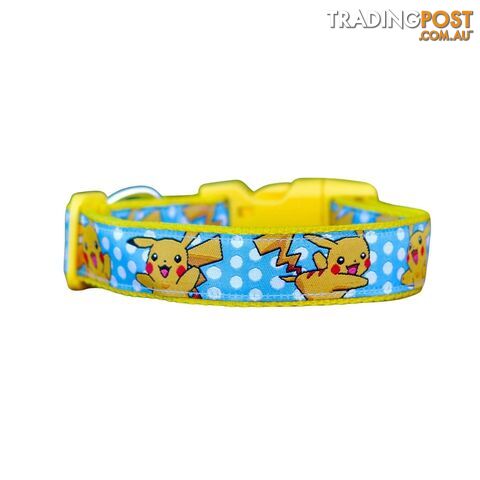 Pikachu Dog Collar / Pokemon - Hand Made by The Bark Side - TBSPIKL