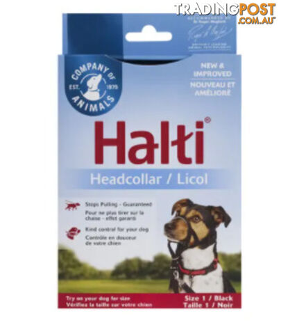 Halti Headcollar Black - Company of Animals. - WPS-DAH2015