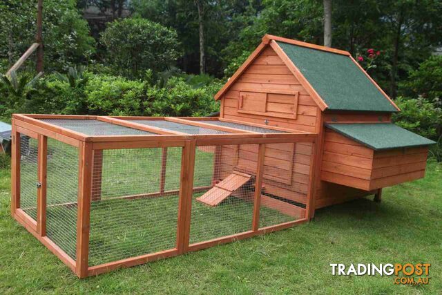 YES4PETS XL Chicken Coop Rabbit Hutch Ferret Cage Hen Chook Cat Kitten House...