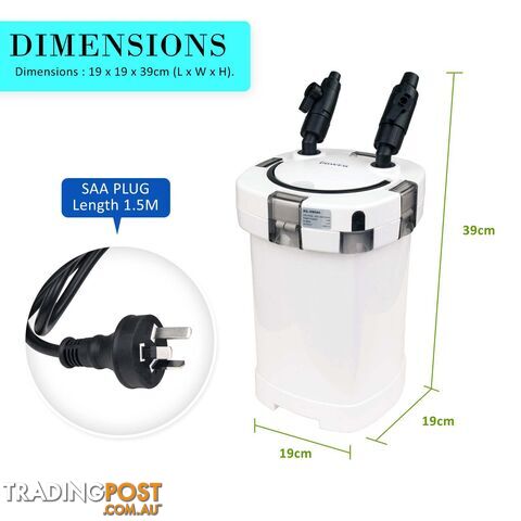 Aquarium External Canister Filter 1000L/H - V274-AQ-HW504 - photo 2 of 12