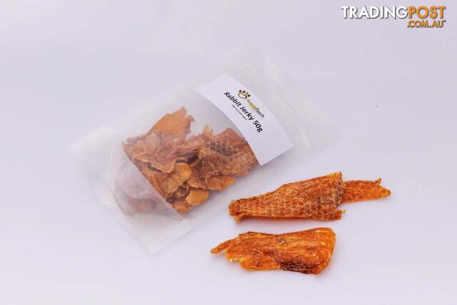 Rabbit Jerky 50g - Aussie Pooch