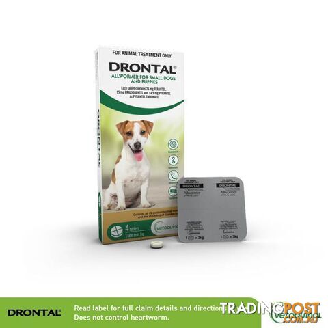 Drontal Allwormer for Small Dog's and Puppies - WPSDHD0306