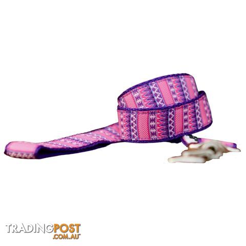 Aztec Dog Lead / Pink / Purple / Dog Leash - Hand Made by The Bark Side - TBSLDAZT201.2