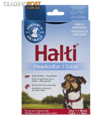 Halti Headcollar Black - Company of Animals. - WPS-DAH2010