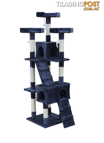 YES4PETS 170cm Cat Scratching Post Tree Post House Tower with Ladder Furniture...