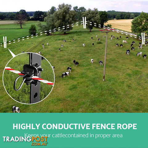 Giantz Electric Fence Poly Rope 2x 500M - FIK-ROPE-500MX2