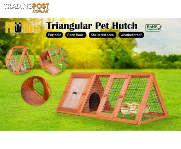 Paw Mat Rabbit Hutch/Chicken Coop -Triangle Cage Run - V274-PET-RH1480S