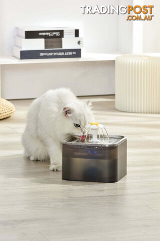 YES4PETS 3L Automatic Electric Pet Water Fountain Dog Cat Stainless Steel...
