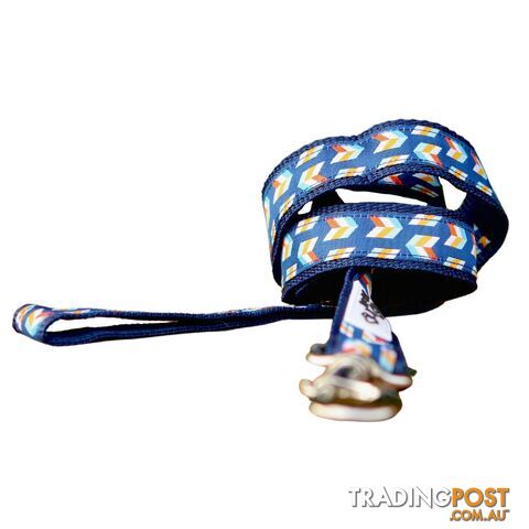 Herringbone Dog Lead / Leash - Hand Made by The Bark Side - TBSLDHERDPNK201.8