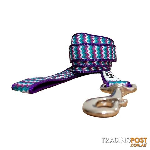 Chevron Dog Lead / Leash - Hand Made by The Bark Side - TBSLDCHEPTP201.5 - photo 5 of 8