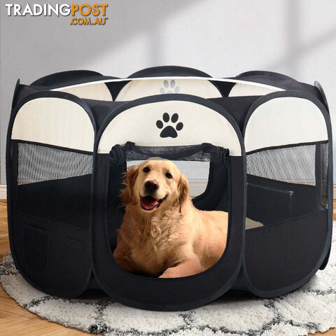 i.Pet Dog Playpen Tent Pet Crate Fence 3XL Enclosure - PET-DOGPLAYPEN-CL-3XL-BK