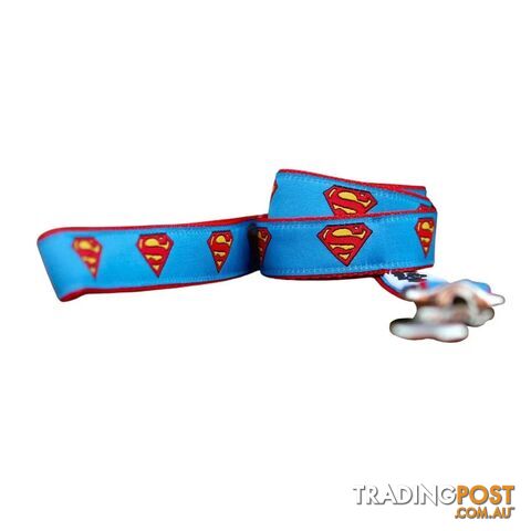 Superman Dog Lead / Dog Leash - Hand Made by The Bark Side - TBSLDSUP251.5