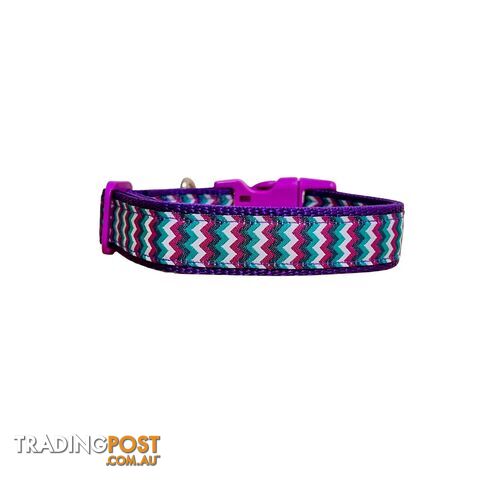 Chevron Dog Collar - Hand Made by The Bark Side - TBSCHELGEPTP - photo 2 of 15