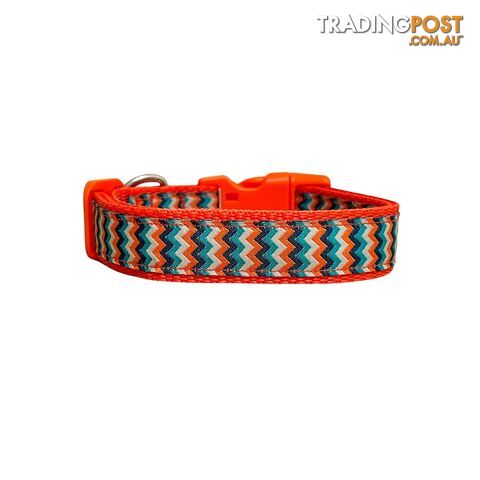 Chevron Dog Collar - Hand Made by The Bark Side - TBSCHELGEPTP - photo 4 of 15