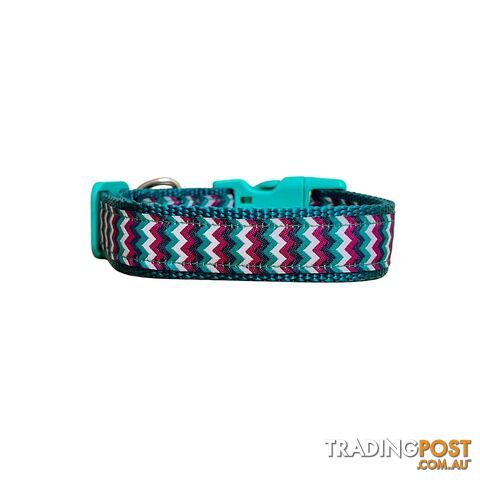 Chevron Dog Collar - Hand Made by The Bark Side - TBSCHELGEPTP - photo 3 of 15