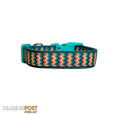 Chevron Dog Collar - Hand Made by The Bark Side - TBSCHELGEPTP - photo 5 of 15