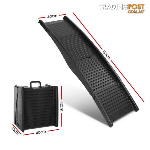i.Pet Dog Ramp Pet Stairs Steps For Car SUV Ladder Travel Foldable Portable - FDR-D-ST-BK - photo 2 of 7