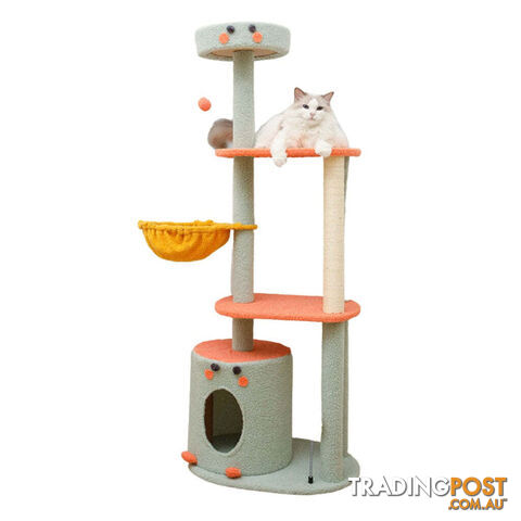 Floofi 143cm Dinosaur Cat Condo Cat Tree Green - V227-3331641028520