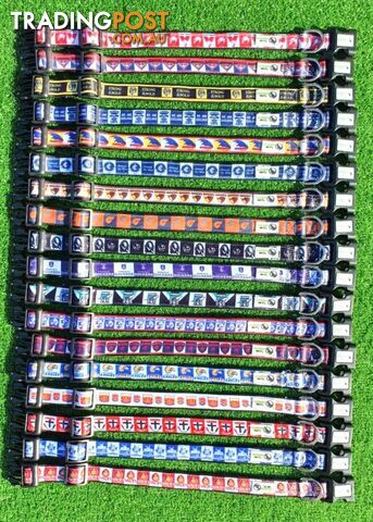AFL Dog Collars, Footy - Aussie Rules - Moondidley Pets - MDPCOLAFLLSKS