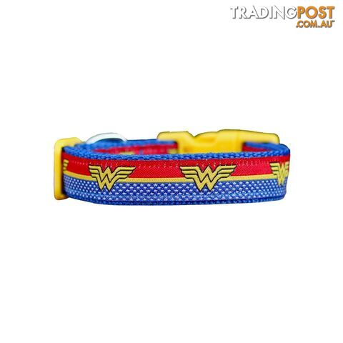 Wonder Woman Dog Collar - Hand Made by The Bark Side - TBSWONXS