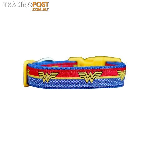 Wonder Woman Dog Collar - Hand Made by The Bark Side - TBSWONXS