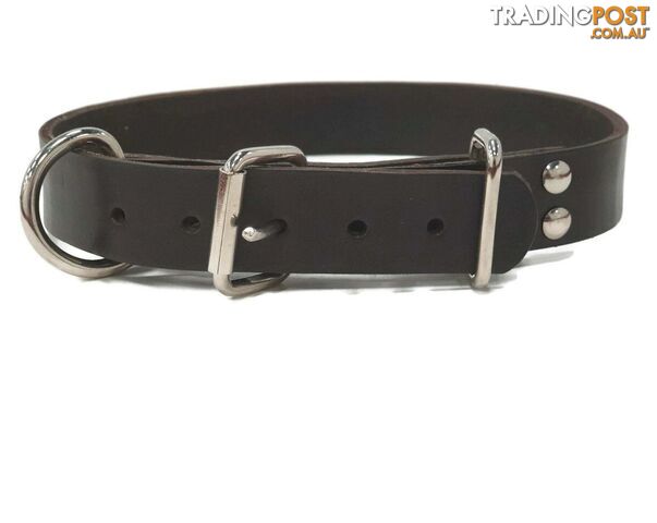 Local Hand Made Cow Leather Dog Collar - LLTC-LEATHCOL-XS