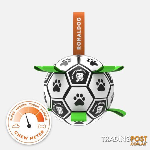 Ronaldog Soccer Ball - Happy Staffy Co