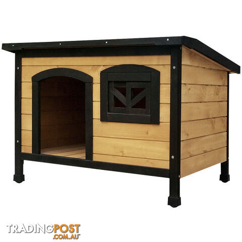 i.Pet Dog Kennel Large Wooden Outdoor Indoor House Pet Puppy Crate Cabin...