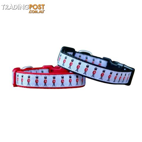 Beefeaters Dog Collar - Hand Made by The Bark Side - TBSBEEXSRED