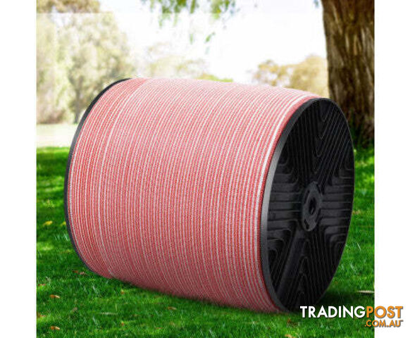 Giantz Electric Fence Wire Tape Poly Stainless Steel Temporary Fencing Kit - FIK-TAPE-2000M