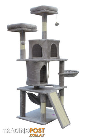 YES4PETS Large Cat Scratching Post Tree Scratcher Pole-Little Grey -...