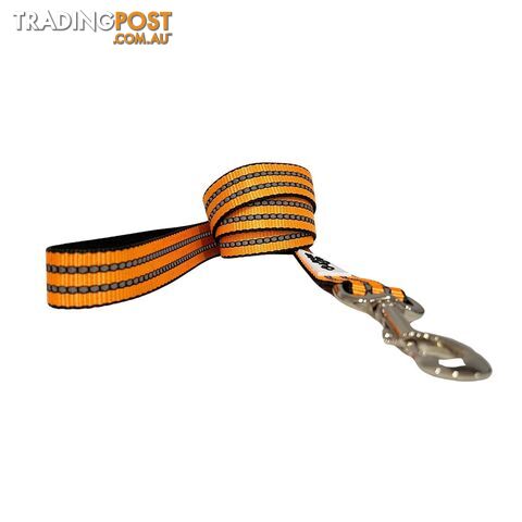 Reflective Dog Lead / Leash - Hand Made by The Bark Side - TBSLDREFRED251.8 - photo 2 of 10