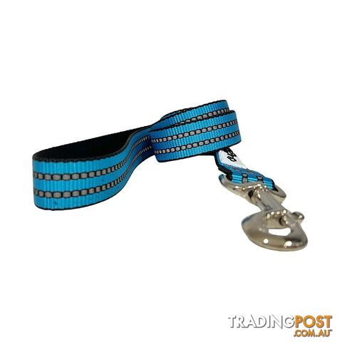Reflective Dog Lead / Leash - Hand Made by The Bark Side - TBSLDREFRED251.8 - photo 1 of 10