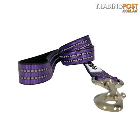 Reflective Dog Lead / Leash - Hand Made by The Bark Side - TBSLDREFRED251.8 - photo 3 of 10