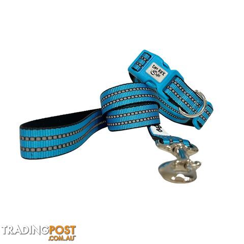 Reflective Dog Lead / Leash - Hand Made by The Bark Side - TBSLDREFRED251.8 - photo 5 of 10