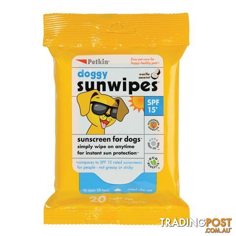 Petkin DOGGY SUNWIPES SP15* 20pk - PPP-50-5401