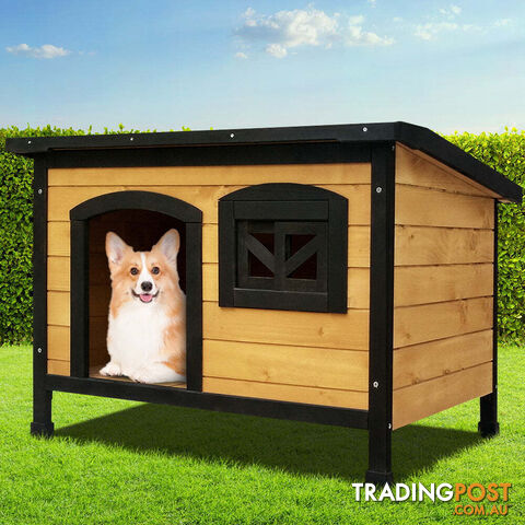 i.Pet Dog Kennel Extra Large Wooden Outdoor Indoor Puppy Pet House Cabin Crate...