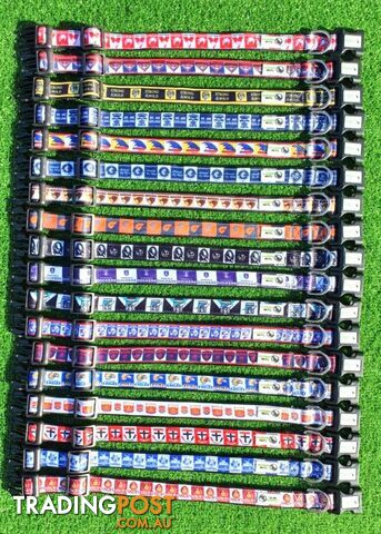 AFL Dog Collars, Footy - Aussie Rules - Moondidley Pets - MDPCOLAFLLCB