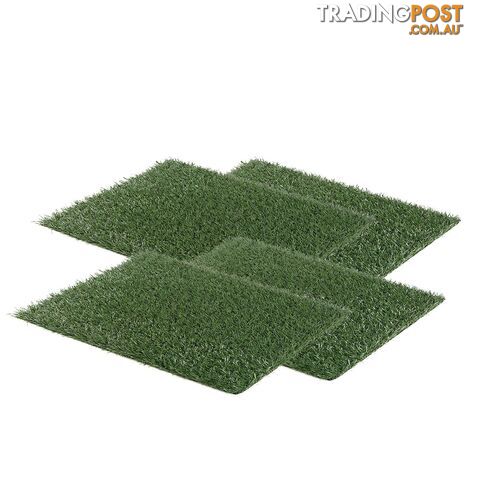 4 Grass Mat 58.5cm x 46cm for Pet Dog Potty Tray Training Toilet -...
