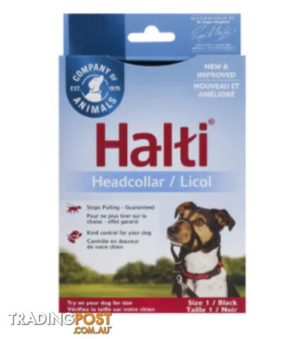Halti Headcollar Black - Company of Animals. - WPS-DAH2000
