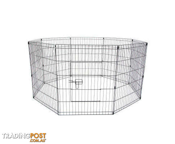 Paw Mate Pet Playpen 8 Panel Foldable Dog Exercise Enclosure Fence Cage - V274-PET-PP30
